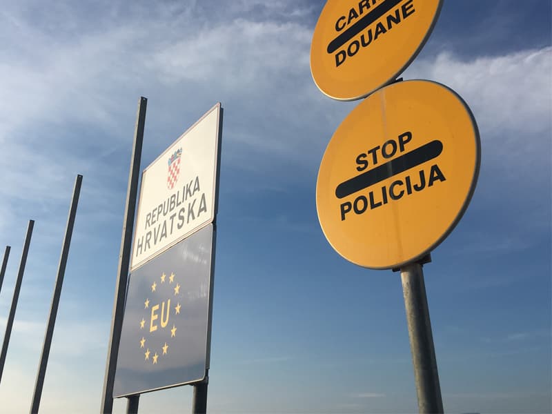 クロアチアの国境