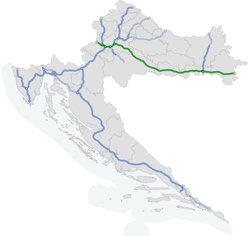 高速道路A3の地図