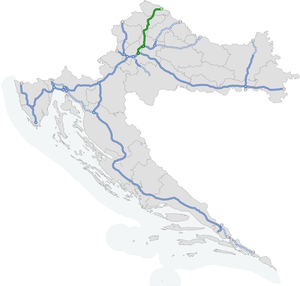 高速道路A4の地図