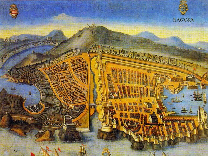 1667年のラグーサ（ドブロブニク）