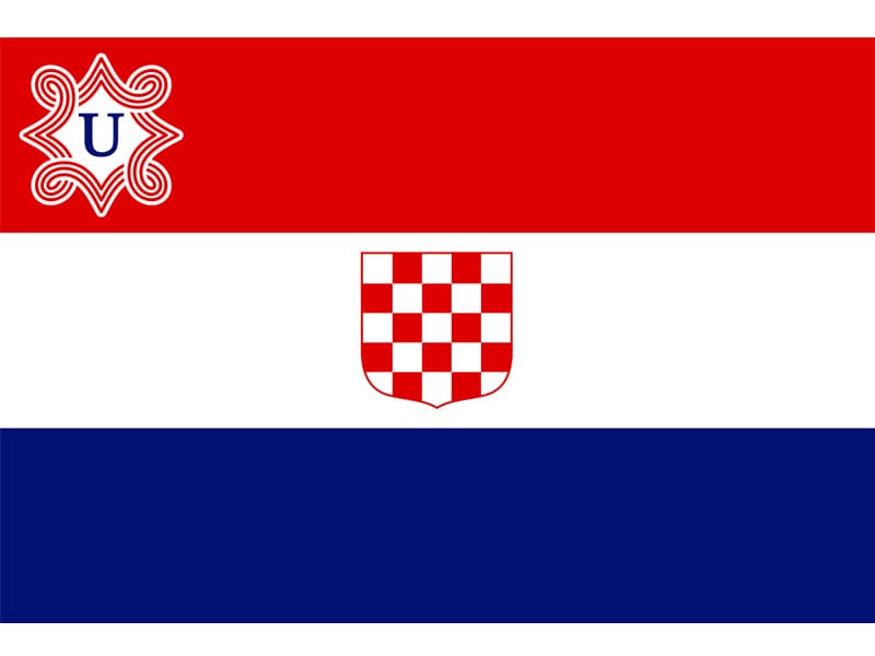 クロアチア独立国・国旗